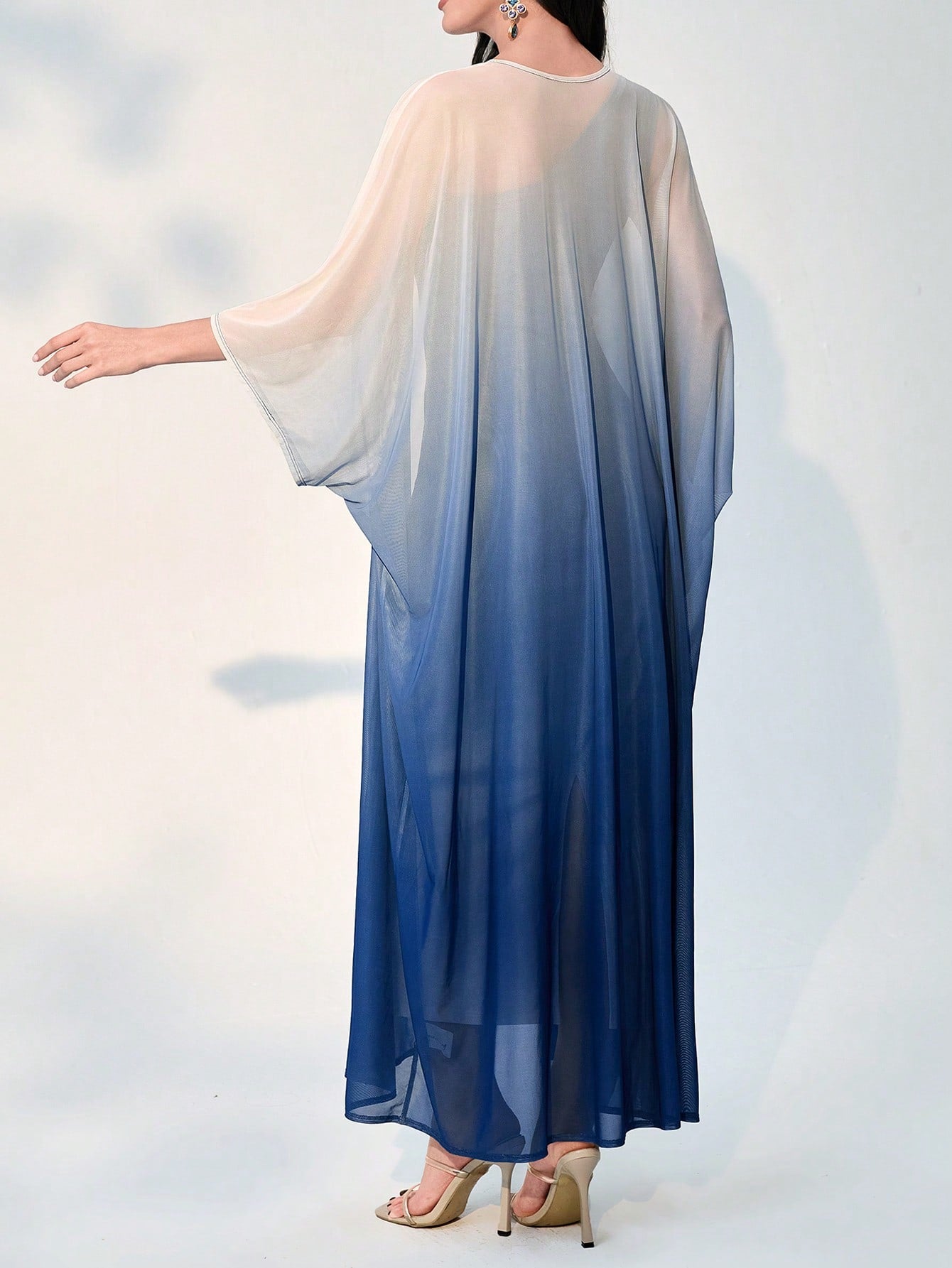  | SHEIN Modely Ombre One Shoulder Dress With Coat | Dress | Shein | OneHub