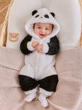 SHEIN Persoplay Kids Adorable Baby Boy Panda Print Homewear Set