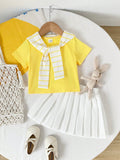 SHEIN Playful Pals 3pcs/Set Toddler Infant Baby Girls' Summer Casual T-Shirt