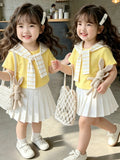 SHEIN Playful Pals 3pcs/Set Toddler Infant Baby Girls' Summer Casual T-Shirt