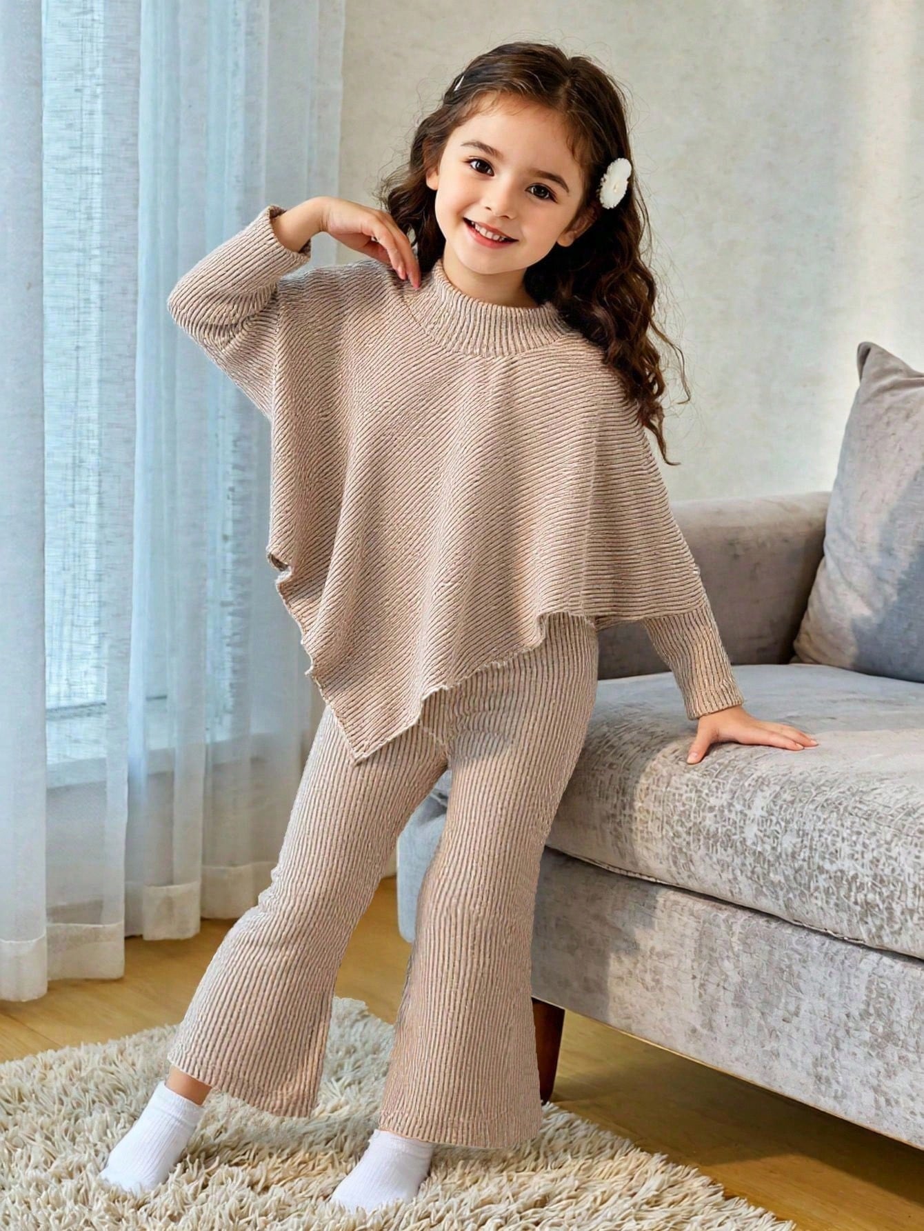 SHEIN Playful Pals Infant Girls' Spring/Autumn/Winter Casual T-Shirt Set