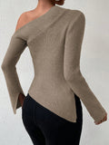  | SHEIN Priv̩ Asymmetrical Neck Split Sleeve Sweater | Sweater | Shein | OneHub