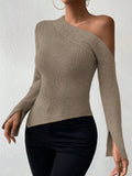  | SHEIN Priv̩ Asymmetrical Neck Split Sleeve Sweater | Sweater | Shein | OneHub