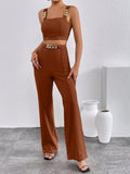  | SHEIN Chain Detail Cami Top & Flare Leg Pants | Top and Pant Set | Shein | OneHub