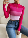  | SHEIN Privé Colour Block Mock Neck Sweater | Top | Shein | OneHub