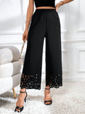  | SHEIN Privé Laser Cut Out Wide Leg Pants | Pants | Shein | OneHub