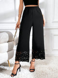  | SHEIN Privé Laser Cut Out Wide Leg Pants | Pants | Shein | OneHub