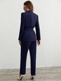  | SHEIN Privé Single Button Belted Blazer & Tailored Pants | Blazer | Shein | OneHub