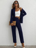  | SHEIN Privé Single Button Belted Blazer & Tailored Pants | Blazer | Shein | OneHub