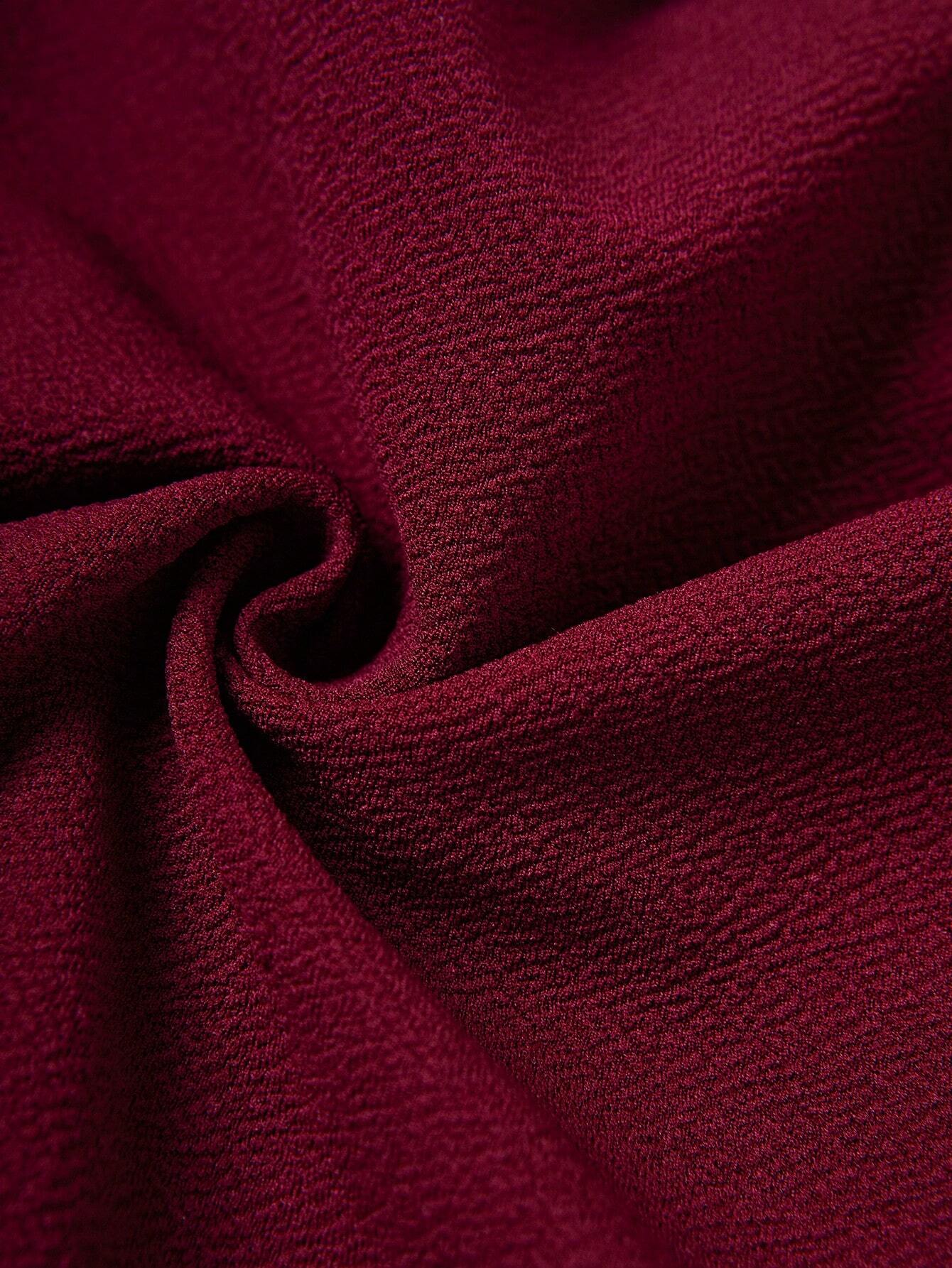  | SHEIN Prive Solid Color Twisted Knot Hem T-Shirt | Blouse | Shein | OneHub