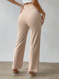  | SHEIN Priv̩ Solid Flare Leg Pants | Pants | Shein | OneHub