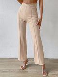  | SHEIN Priv̩ Solid Flare Leg Pants | Pants | Shein | OneHub