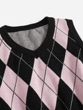  | SHEIN Qutie Argyle Pattern Sweater Vest | Skirt | Shein | OneHub