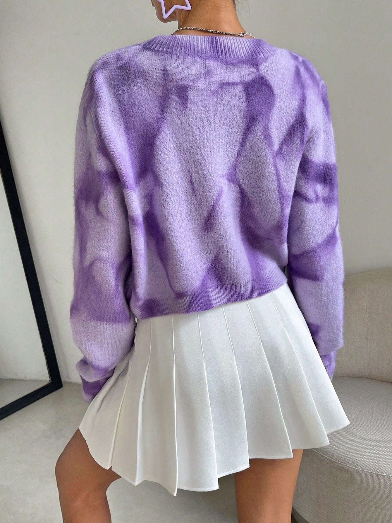  | SHEIN Qutie Heart Pattern Drop Shoulder Duster Cardigan | Sweater | Shein | OneHub