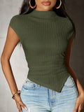  | SHEIN SXY Women Solid Color Asymmetrical Hem Knit Top | Top | Shein | OneHub