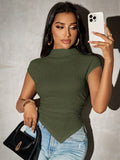  | SHEIN SXY Women Solid Color Asymmetrical Hem Knit Top | Top | Shein | OneHub