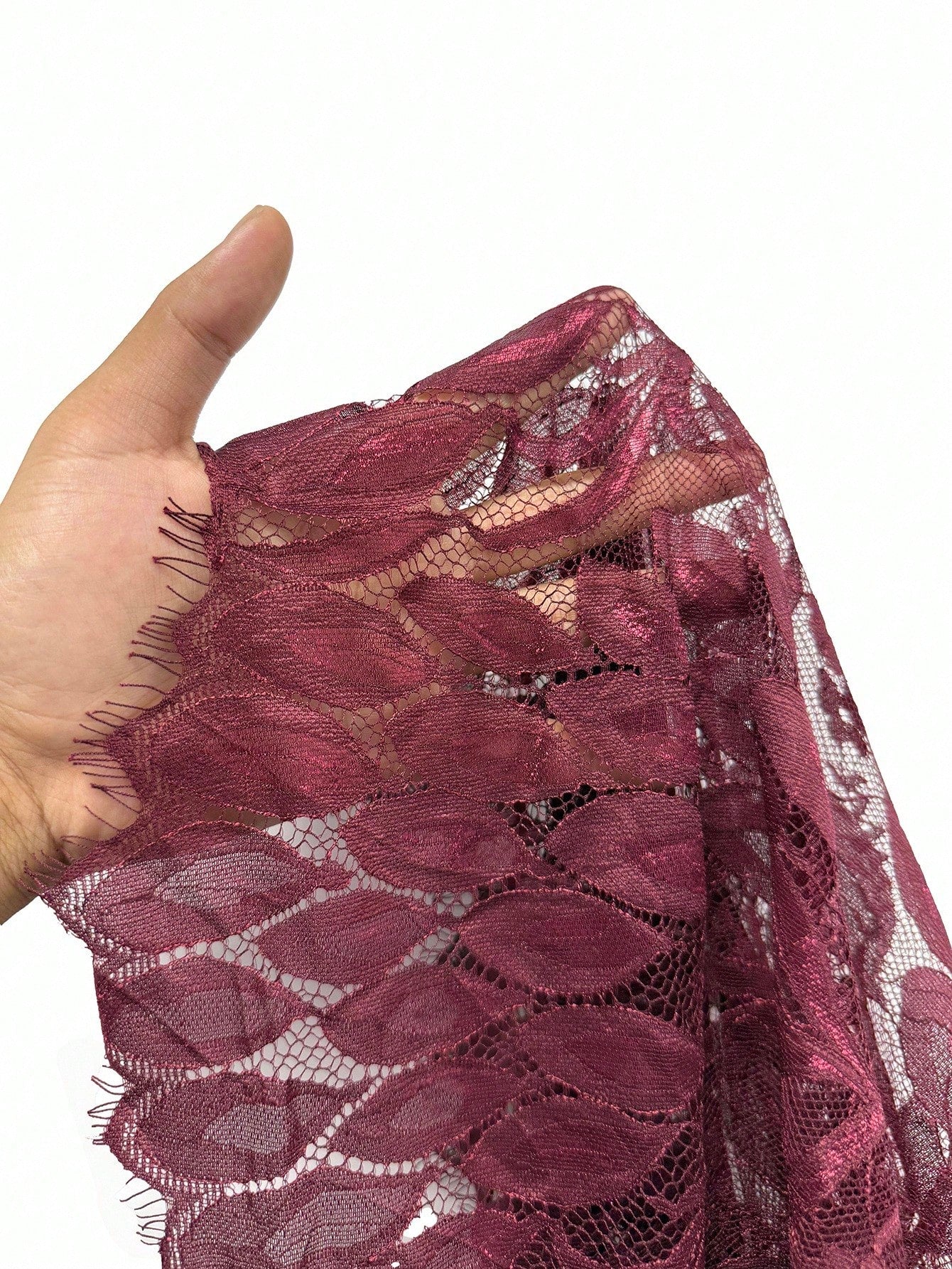 SHEIN Slumberist 3pcs Set: Long Sleeve Full Lace Robe + Sexy Lace Camisole & Shorts