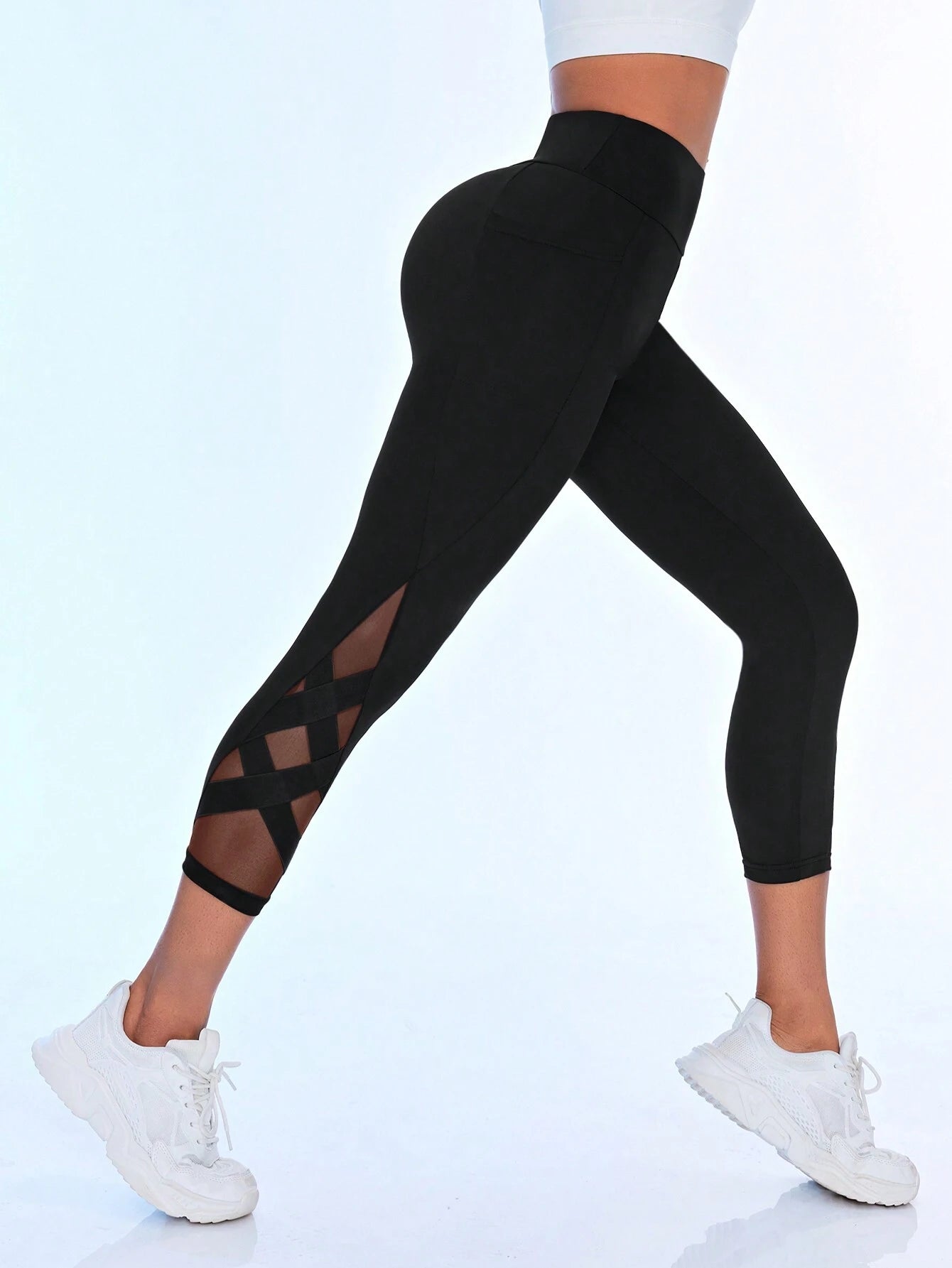  | SHEIN Sport Studio Solid Color Elastic Summer Sports Leggings | Sports Leggings | Shein | OneHub