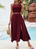  | SHEIN VCAY Solid Color Texture Casual Two Piece Beach Set For Vacation | Dress | Shein | OneHub