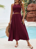  | SHEIN VCAY Solid Color Texture Casual Two Piece Beach Set For Vacation | Dress | Shein | OneHub