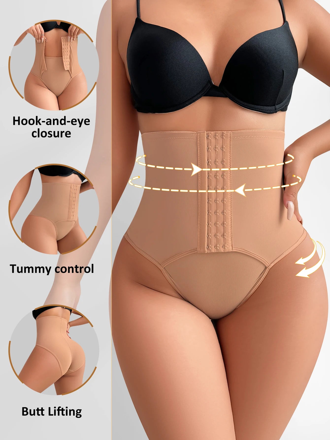 SHEIN Women's Shapewear Bottom Butt Lifting Control Panties