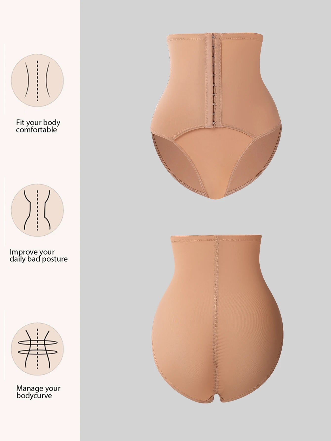 SHEIN Women's Shapewear Bottom Butt Lifting Control Panties