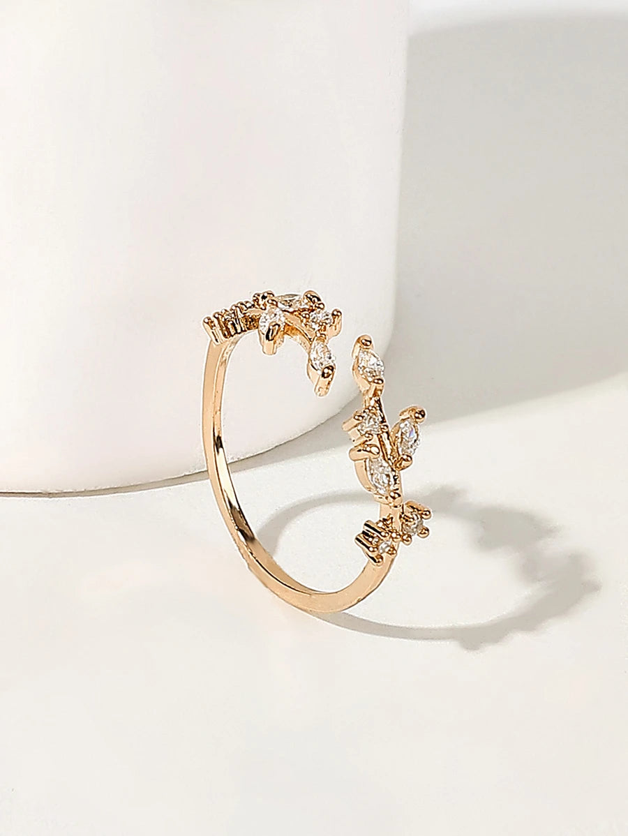  | SHEIN X Lucía Bellido Rhinestone Decor Cuff Ring 1pc | Ring | Shein | OneHub