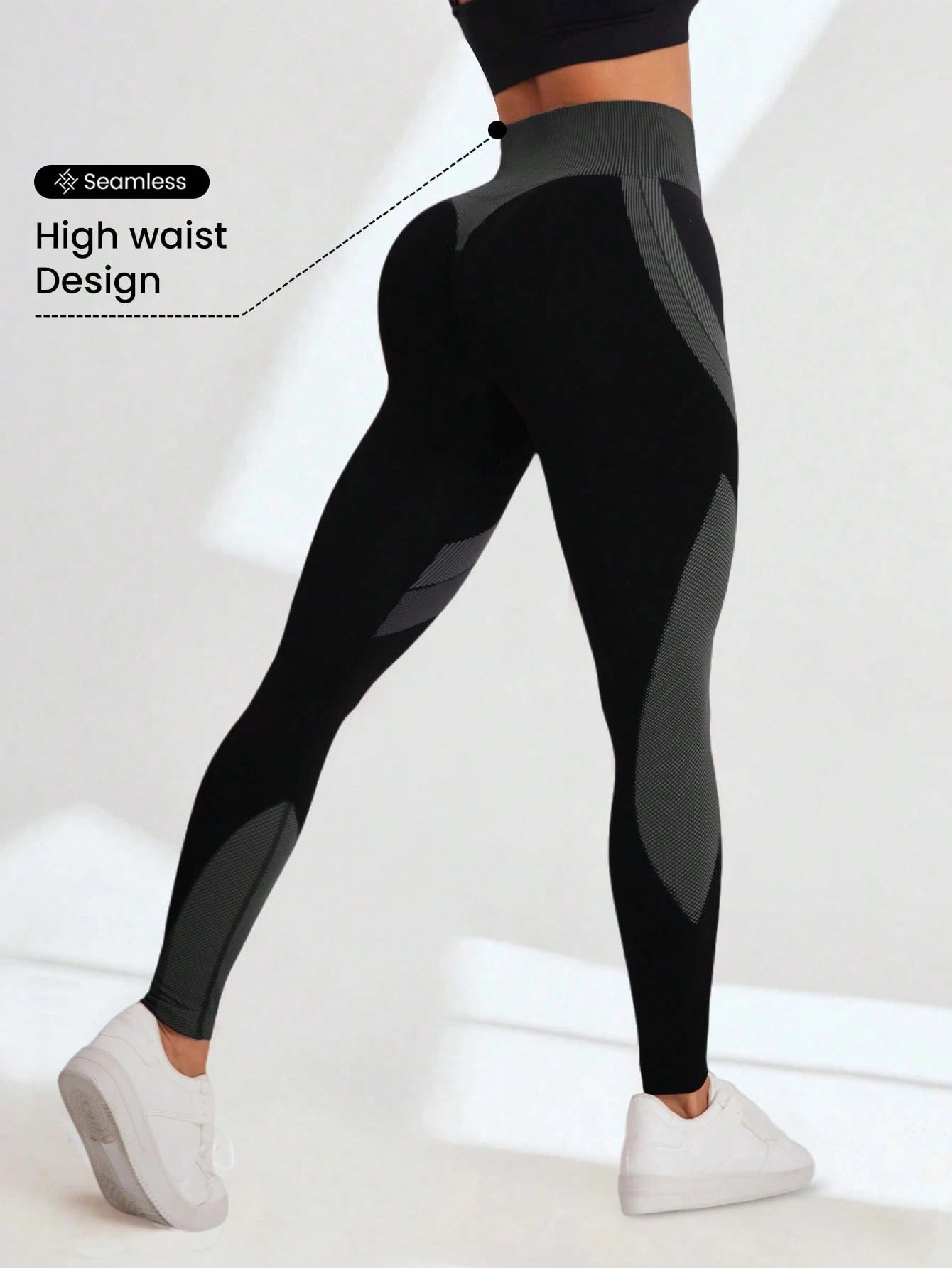 SHEIN Seamluxe SHEIN Sport Ladies" Solid Color Simple Daily Sport Leggings Yoga Women Pants
