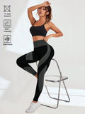 SHEIN Seamluxe SHEIN Sport Ladies" Solid Color Simple Daily Sport Leggings Yoga Women Pants