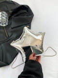  | SHEIN Silver Star Box Bag New Fashion Evening Bag Casual Shiny Women's Shoulder/Crossbody Bag | Bags | Shein | OneHub