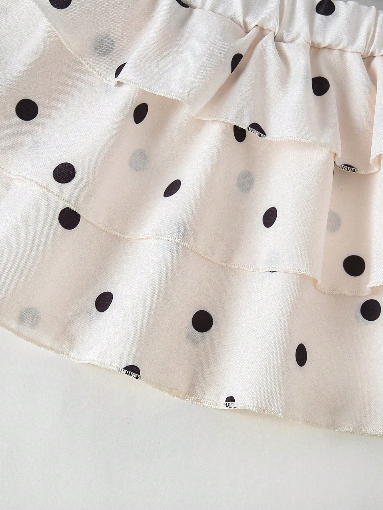 SHEIN Souflis Souflis 2026 Summer New Girls Black And White Polka Dot Cake Dress Set, Cross Strap Design Sweet Cool Style 2 Pieces Set, Baby Girl Korean Style Fashionable Vacation Princess Dress