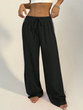  | SHEIN StreetHx Women's Drawstring Side Striped Straight-Leg Casual Sport Outdoor Pants | Sports Pants | Shein | OneHub