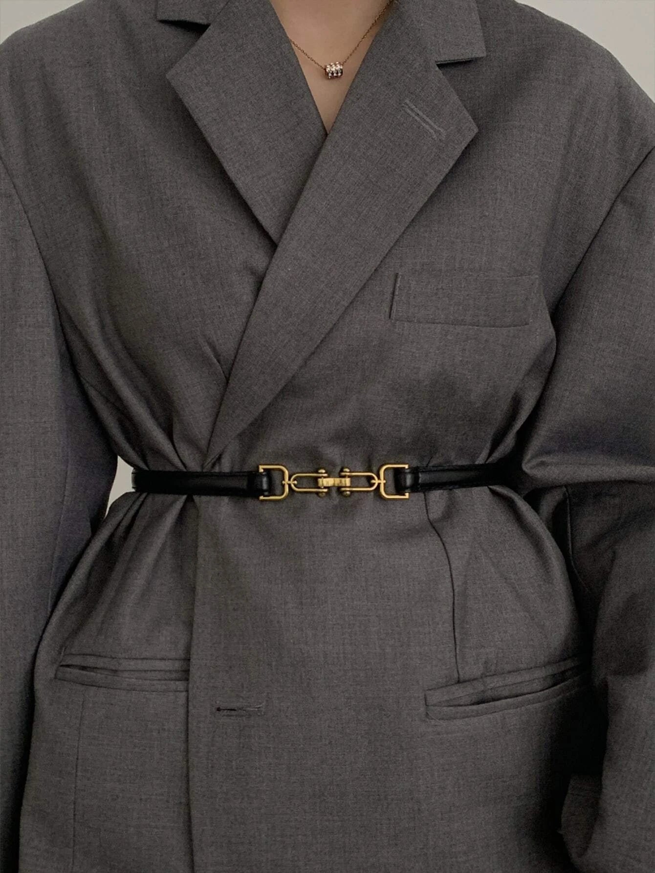  | SHEIN Street 1pc Women Geometric Buckle Decor Fashion Style Belt | Belt | Shein | OneHub