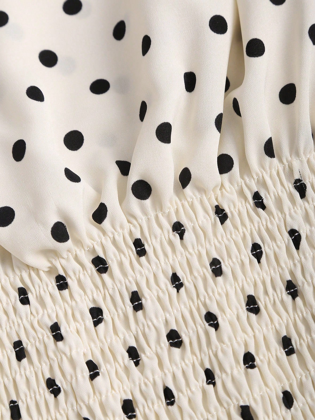 SHEIN Sweetra Women's Elegant Dotted Bow Tied Shoulder Waist Drawstring Slim Fit Casual Daily Commute Versatile Tank Top, Spring/Summer Polka Dot Polka Dots