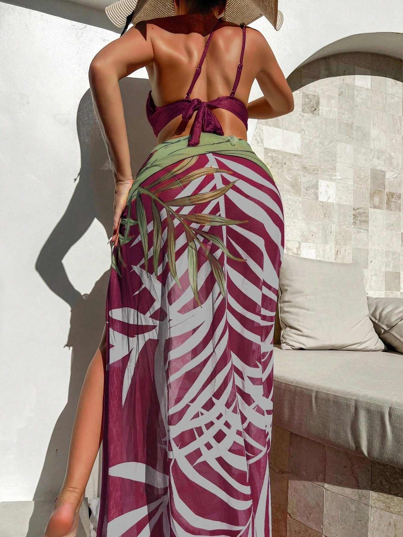  | SHEIN Swim SXY Women Summer Beach Sexy Bikini Swimsuit Set With Shawl & Skirt, 3pcs/Set | Lingerie | Shein | OneHub