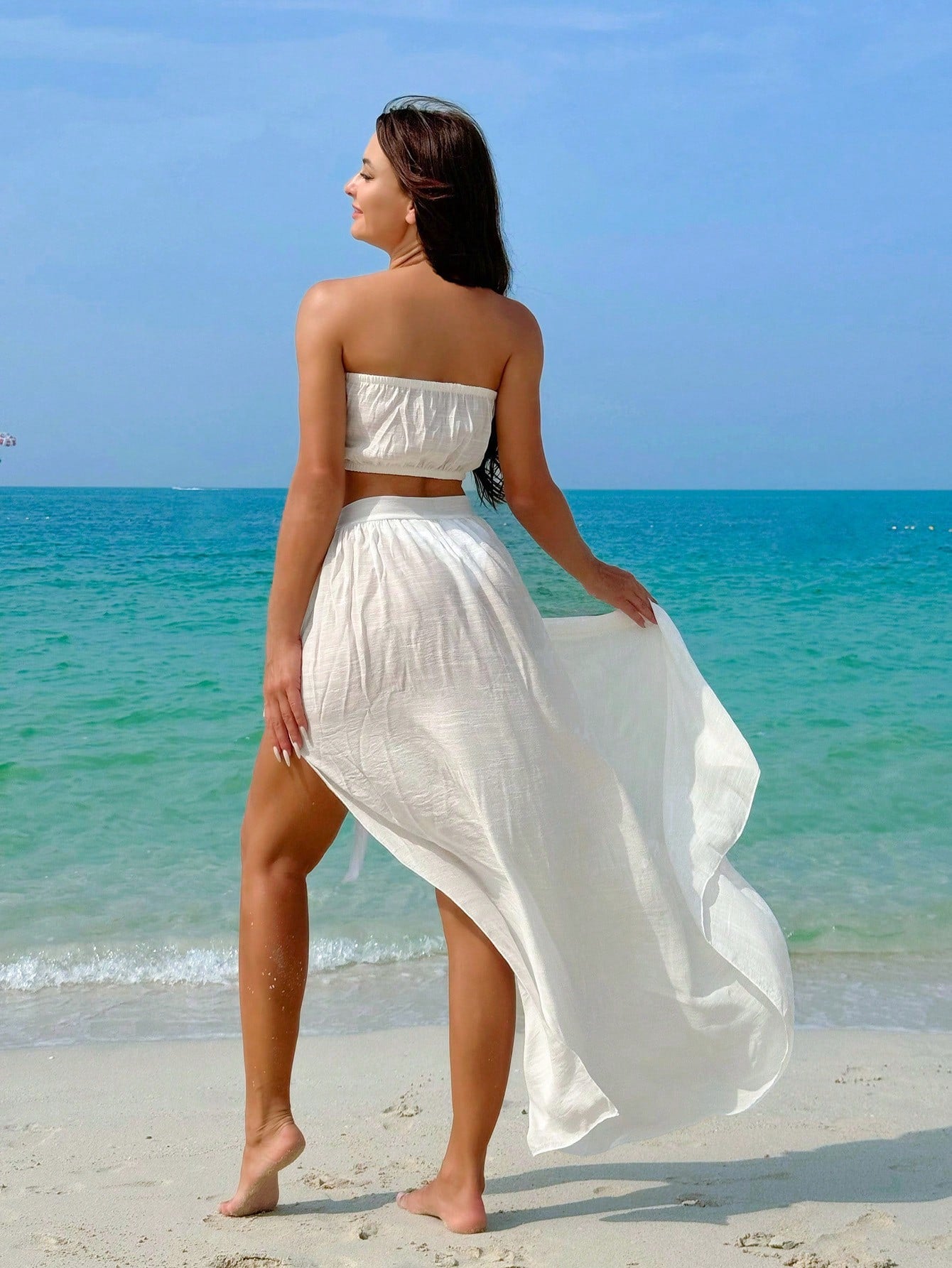 shein beach cover up dress Swim Chiccia Summer Beach Sheer Mesh Cover Up Without Bikini Set See Through Dresssheer Dressmesh Dresslong Dress With Slit