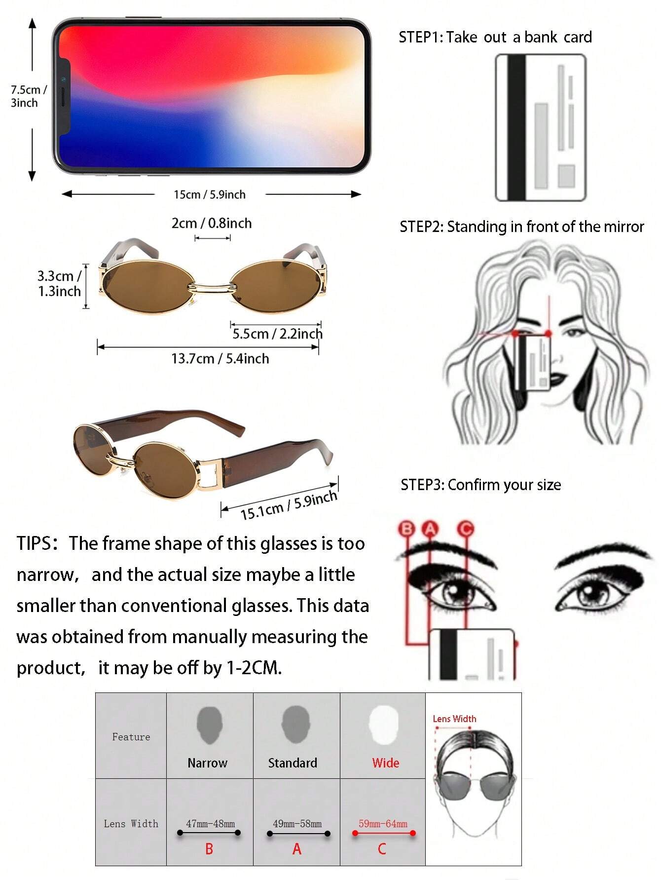  | SHEIN Trendy Oval Frame Fashion Glasses Fit For Outdoor, Vacation Vintage Shades Beach Accessories | Sunglasses | Shein | OneHub