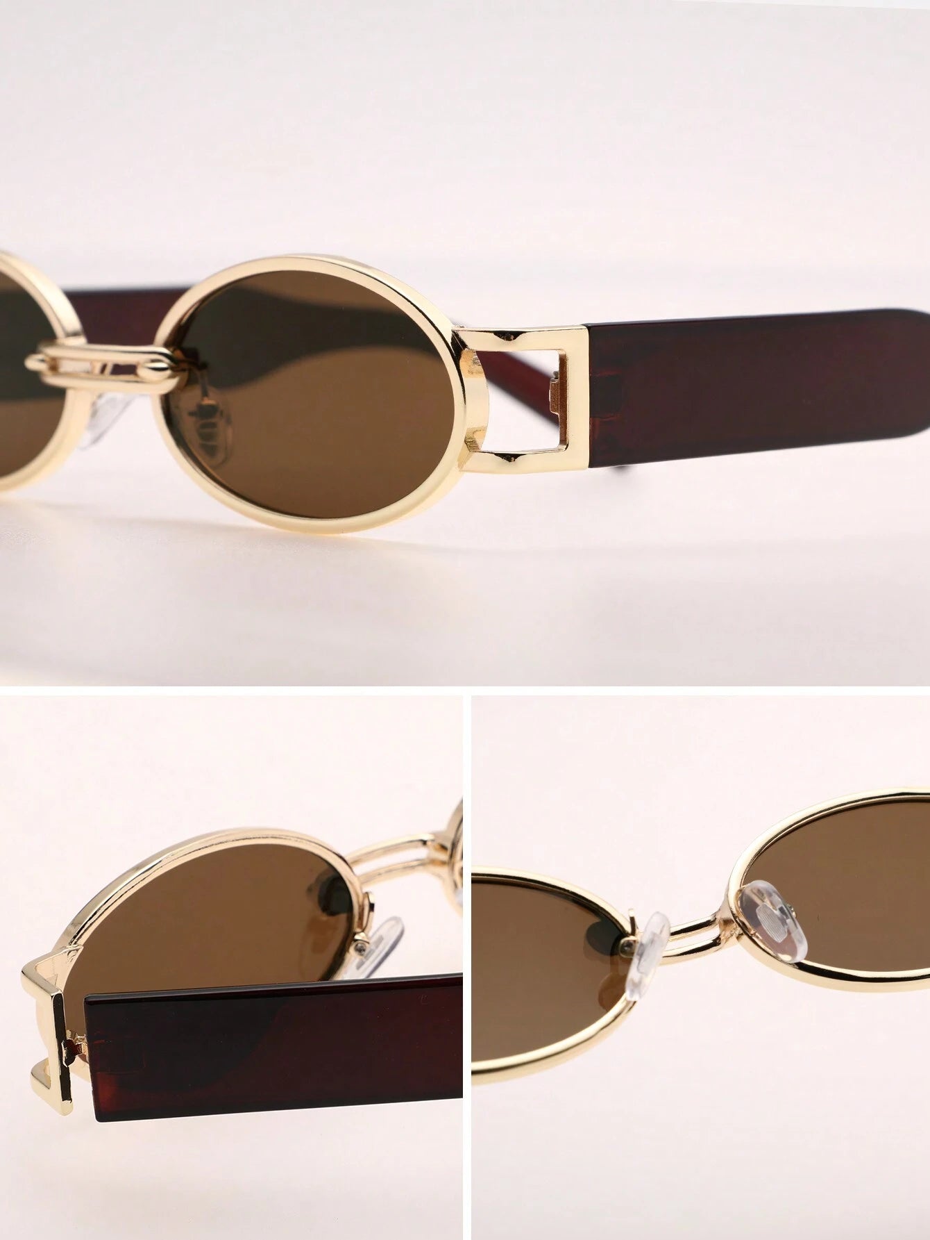  | SHEIN Trendy Oval Frame Fashion Glasses Fit For Outdoor, Vacation Vintage Shades Beach Accessories | Sunglasses | Shein | OneHub