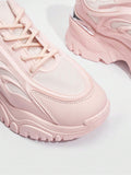 SHEIN Vate Woman Shoes Thick Sole Fashion Lightweight Pink Outdoor Sneaker