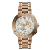  | Versace V-Extreme Rose Gold Stainless Steel Silver Dial Chronograph Quartz Watch for Men - VCN050017 | Watches | Versace | OneHub