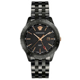 Versace Univers Black Stainless Steel Black Dial Quartz Watch for Men - VEBK 00618