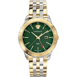  | Versace Univers Two-tone Stainless Steel Green Dial Quartz Watch for Men - VEBK 00718 | Watches | Versace | OneHub