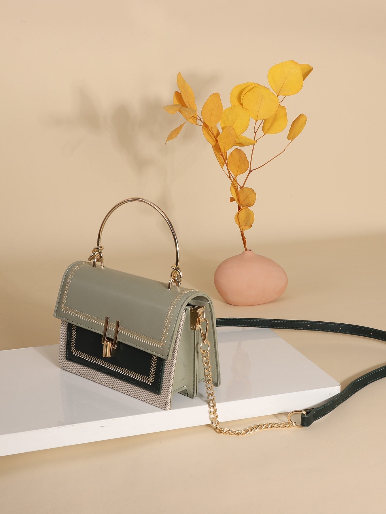  | SHEIN Waterproof,Lightweight,Business Casual Mini Stitch Trim Flap Satchel Bag | Bags | Shein | OneHub