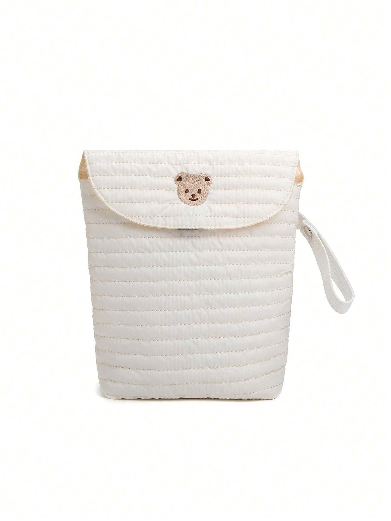SHEIN Waterproof Baby Diaper Storage Bag Portable Diaper Organizer For Baby Clothes, Diapers, Wet Wipes, Outdoorsbaby Shower Family Decorations Gifts