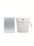 SHEIN Waterproof Baby Diaper Storage Bag Portable Diaper Organizer For Baby Clothes, Diapers, Wet Wipes, Outdoorsbaby Shower Family Decorations Gifts