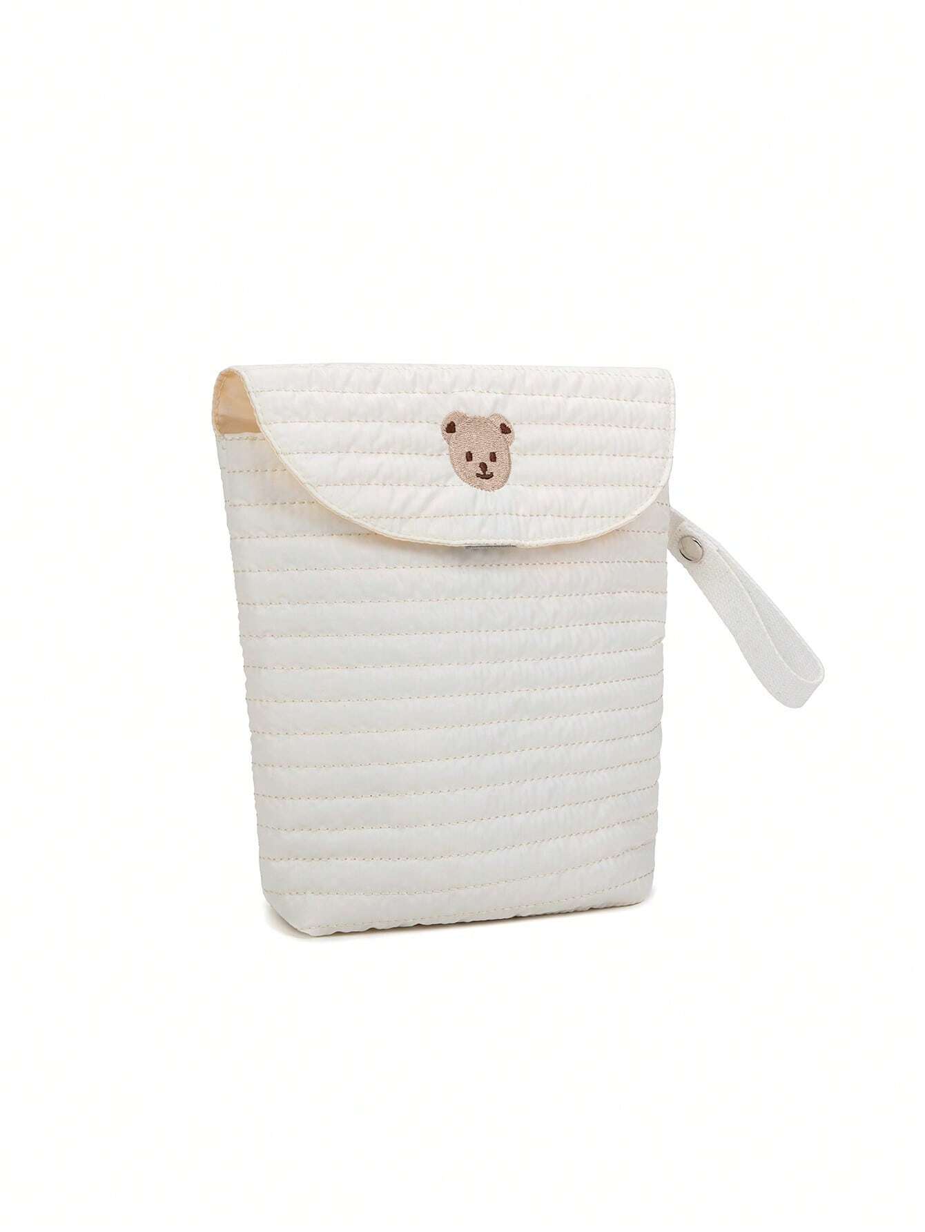 SHEIN Waterproof Baby Diaper Storage Bag Portable Diaper Organizer For Baby Clothes, Diapers, Wet Wipes, Outdoorsbaby Shower Family Decorations Gifts