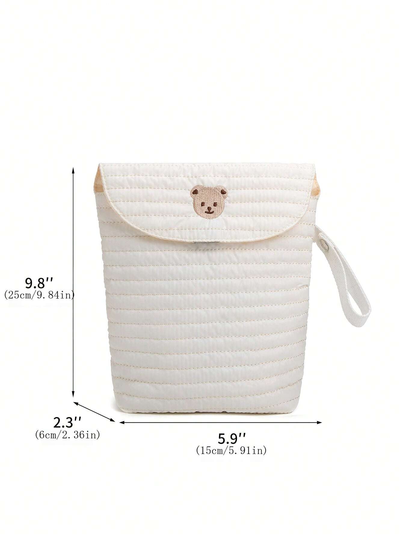 SHEIN Waterproof Baby Diaper Storage Bag Portable Diaper Organizer For Baby Clothes, Diapers, Wet Wipes, Outdoorsbaby Shower Family Decorations Gifts