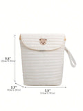 SHEIN Waterproof Baby Diaper Storage Bag Portable Diaper Organizer For Baby Clothes, Diapers, Wet Wipes, Outdoorsbaby Shower Family Decorations Gifts