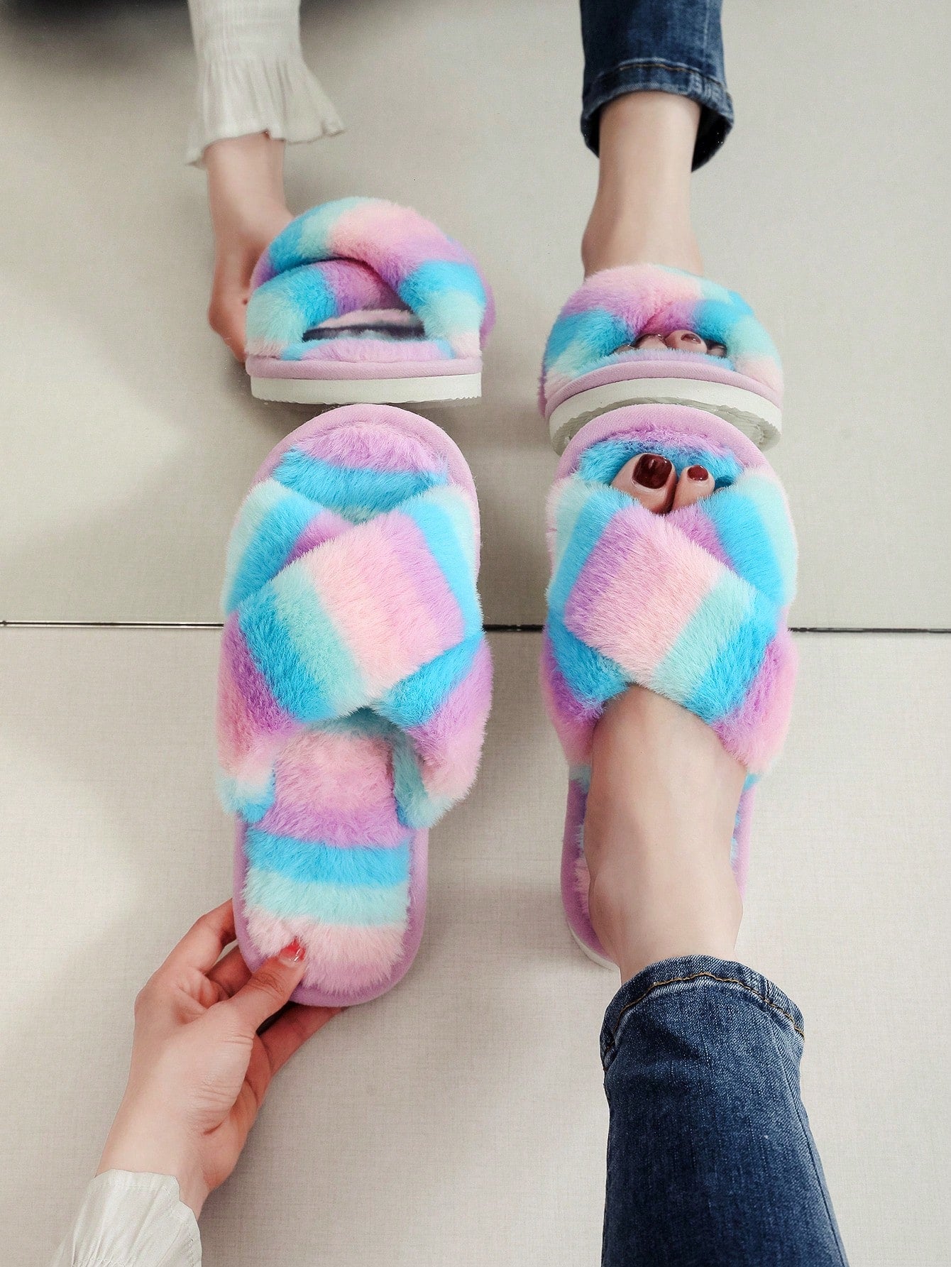  | SHEIN Women's Open Toe Lightweight Comfortable Floor Slipper | Slippers | Shein | OneHub