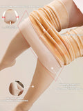 SHEIN Women's Skin-Friendly Warm Fleece Leggings, High Elasticity Long Warm Leggings